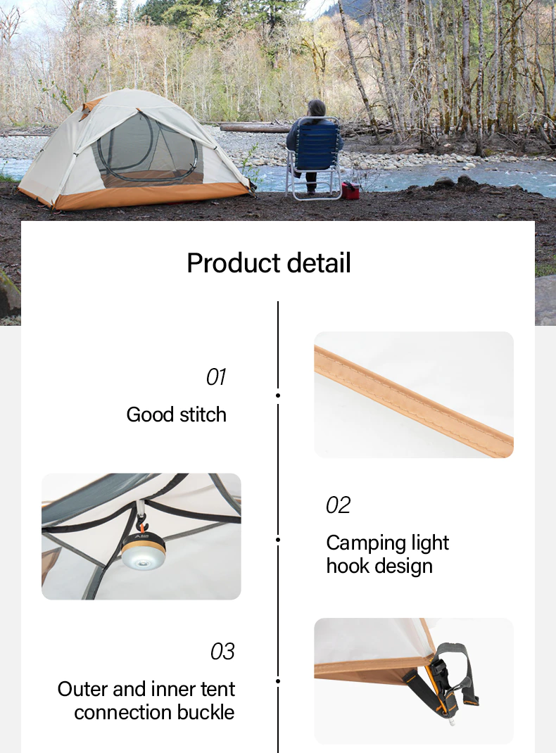 Cheap Goat Tents BSWolf Camping Tent Travel Backpacking 1 2 Person Tent  4 season Winter Skirt Tent Double Layer Waterproof Portable for Fishing   